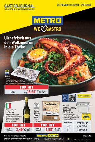 Akční leták Metro Gastro Journal