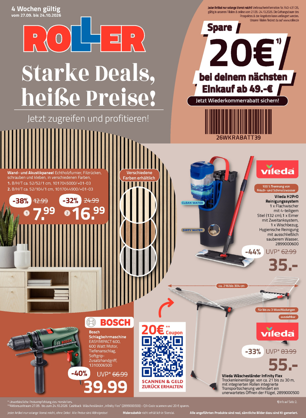 Leták Roller Prospekt, Německo - strana 1